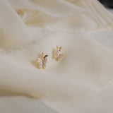 Pavé Crystal Butterfly Stud Earrings
