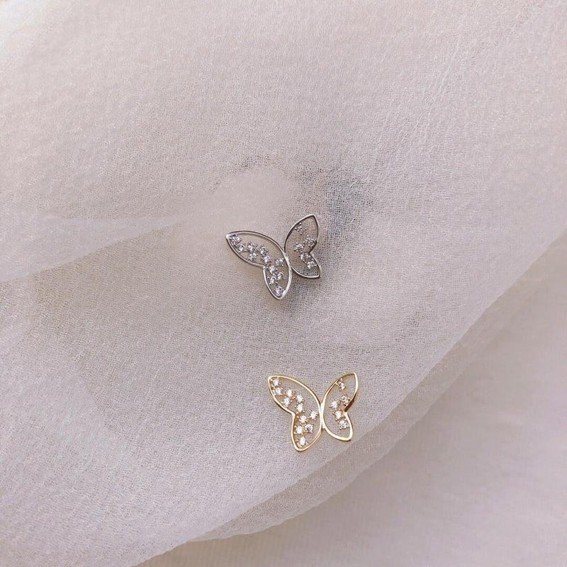 Butterfly Moonlight Stud Earrings