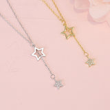 Star Drop Pendant Necklace